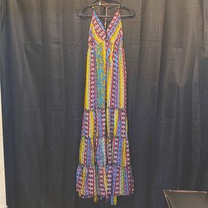 Lightweight Plunging Neck Crisscross Backless Knot Cami Dress